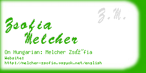 zsofia melcher business card